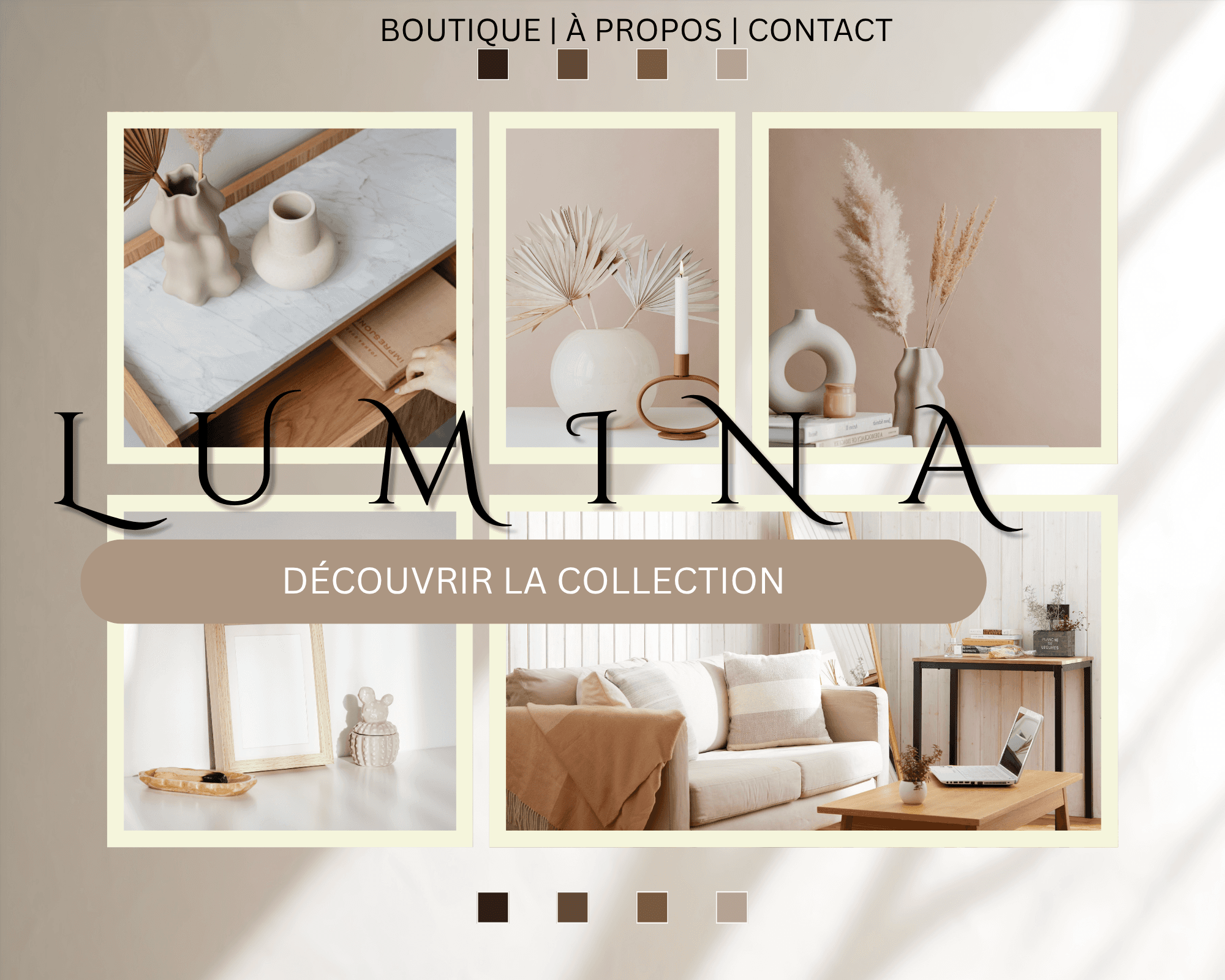 Aperçu du projet Lumina Site